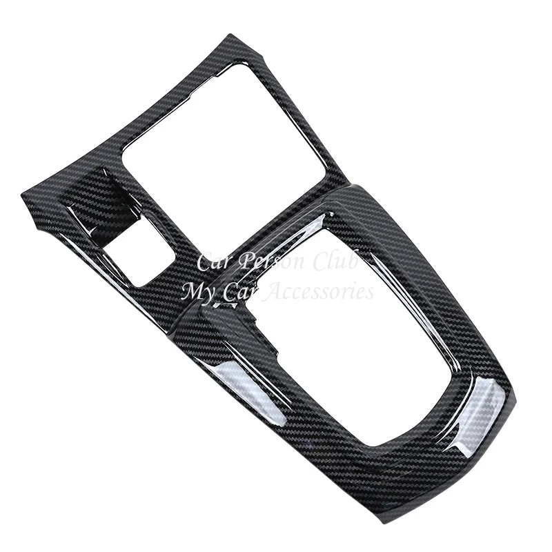 For Nissan Qashqai J11 2016-2021 Car Gear Box Shift Panel Cover Water Cup Holder Trims Car Styling ABS Carbon Fiber Accessories
