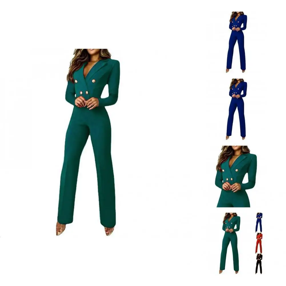 Autumn Jumpsuit Women Overall Business Suit Office Jumpsuit Office Romper Women Bodysuit combinaison femme комбинезон женский