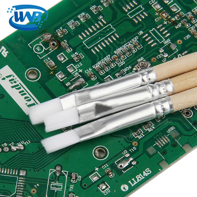 ไนลอนนุ่ม BGA Solder Flux Paste แปรงทําความสะอาดเครื่องมือสําหรับโทรศัพท์มือถือ PC แท็บเล็ตเมนบอร์ดบัดกรีซ่อมเครื่องมือ