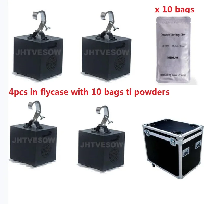 

4pcs/lot upside down cold spark fireworks stage spark machine 600w cold fountain fireworks machine