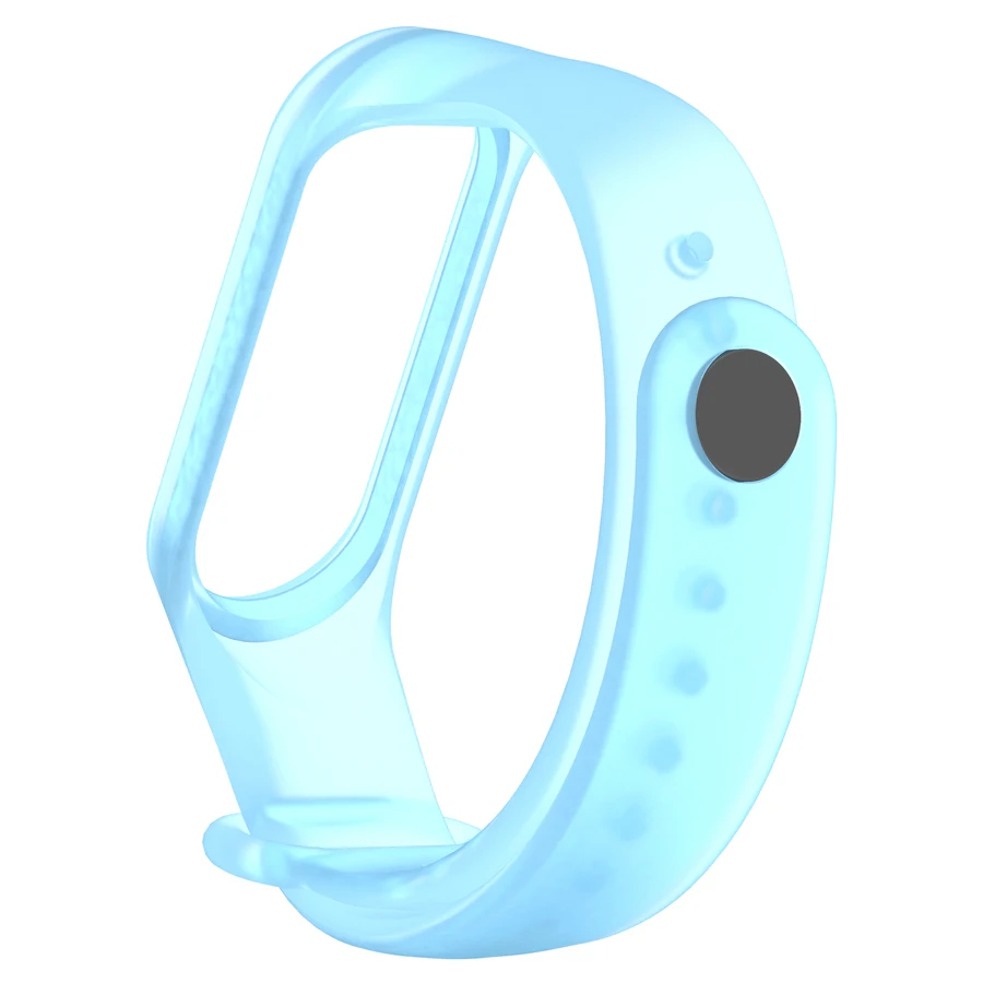 For xiaomi mi band 5 6 transparent strap new colorful miband 4 strap silicone mi band 4 3 belt replacement for xiaomi mi 4 band