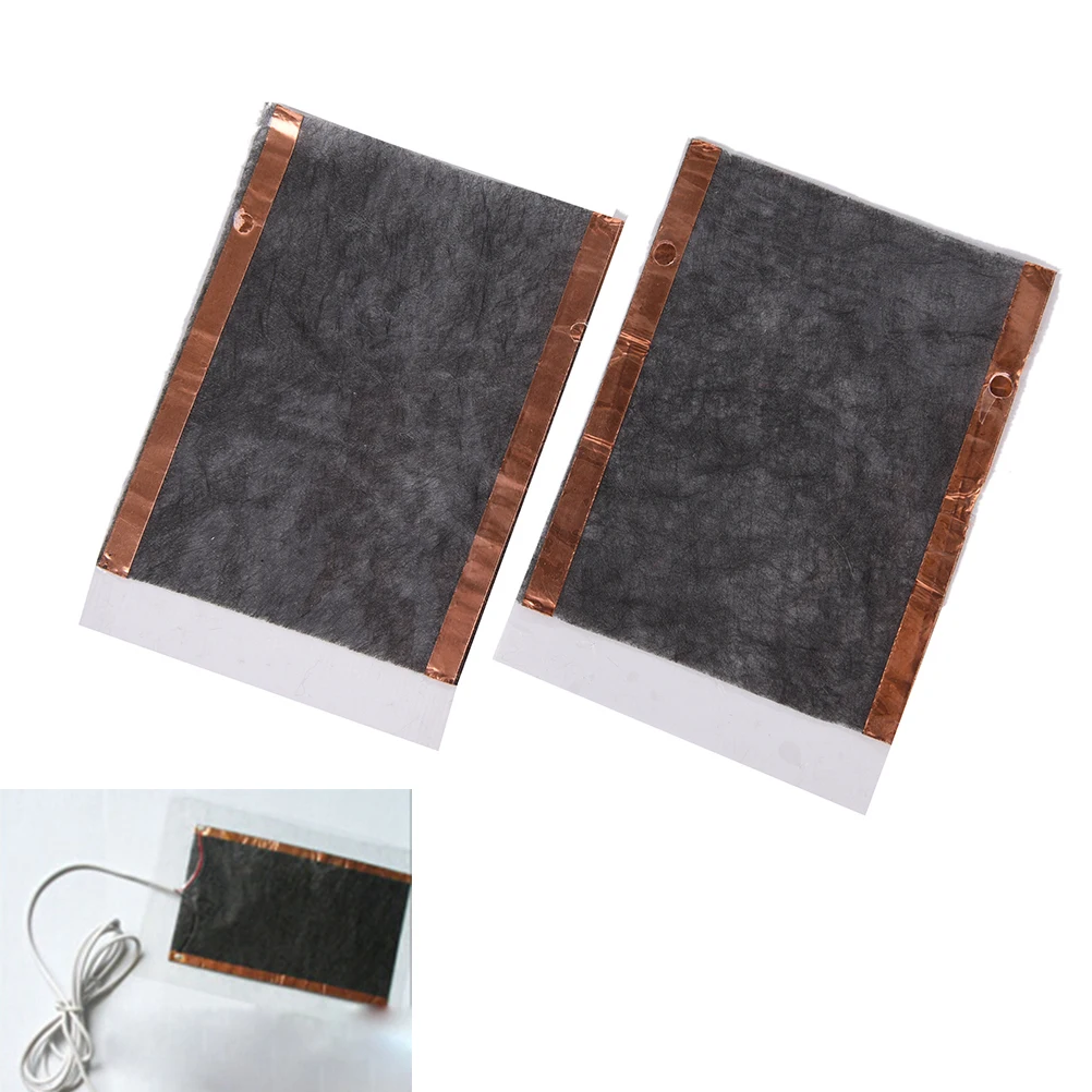 2pcs Outdoor DIY USB Heating Heater Winter Warmer 2PCS Heating Pads Portable  Plate For Shoes Gloves Mouse Pad