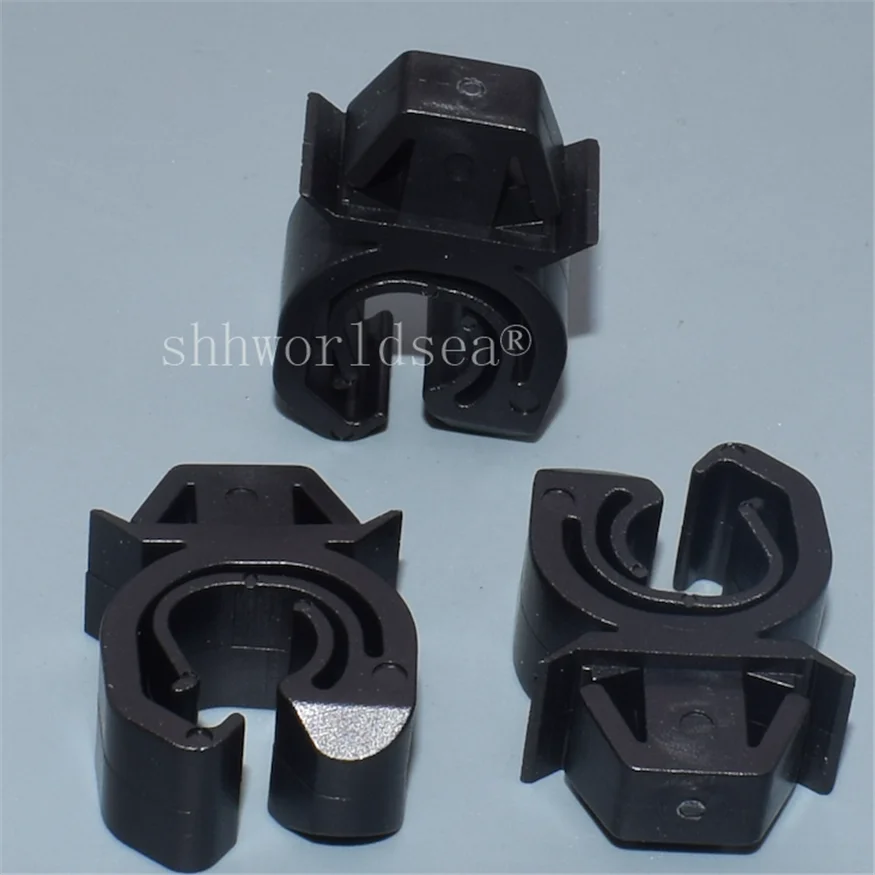 Shhworldsea 100/300/500pcs clipes de suporte de tubo preto automático e fixadores clipe de plástico para OPEL 1180216 para GM 90246867