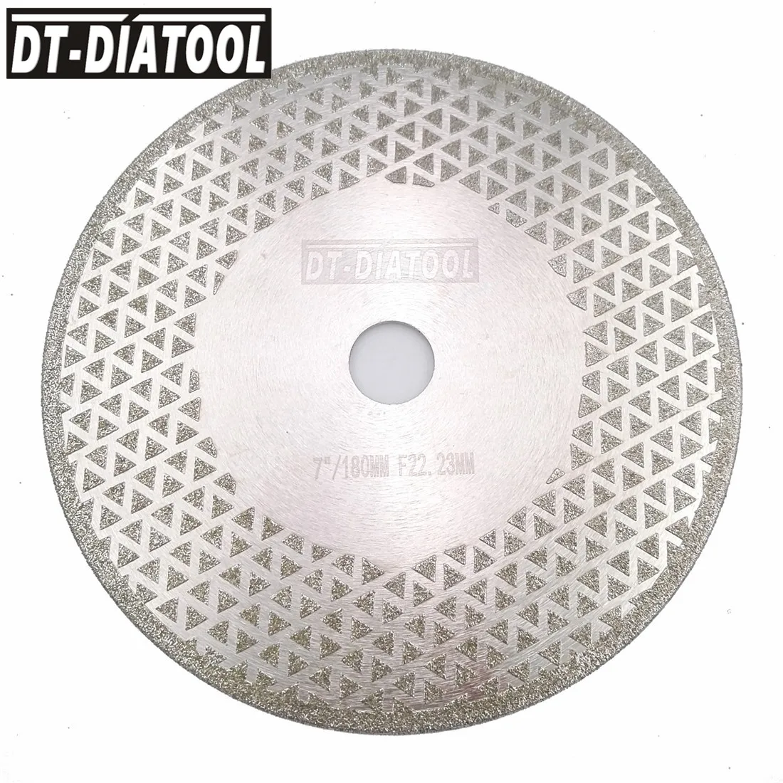 Бриллиантовый режущий диск DT-DIATOOL 2 шт. 7 дюймов/180 мм с гальваническим покрытием, шлифовальный круг с отверстием 22,23 мм, лезвие для пилы, лезвие для мрамора