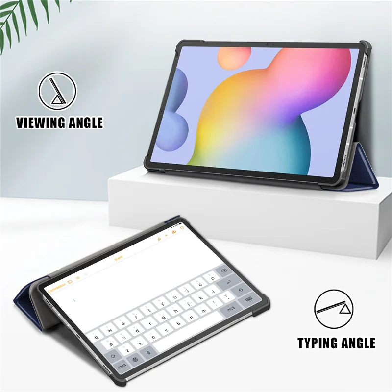 For Samsung Galaxy Tab S7 / S8 11 inch T870 T875 2020 SM-T870 SM-T875 Tablet Case Custer Fold Stand Bracket Flip Leather Cover