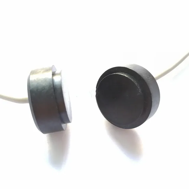 2pc przepływomierz ultradźwiękowy czujnik odległości 20mm 1MHZ ultradźwiękowy sonda przepływomierz sonda 1MHZ przetwornik ultradźwiękowy czujnik ultradźwiękowy