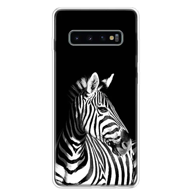 Zebra Stripe Black White For Samsung Galaxy S24 S23 S21 S22 Ultra S10 Plus S20 FE Phone Case S10E S8 S9 + Housing Shell Coque