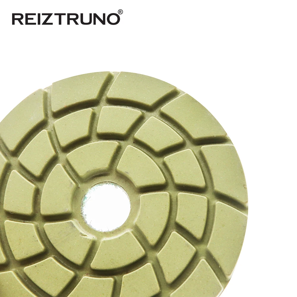 REIZTRUNO 3 pollici 4 pollici resina legame diamante pavimento lucidatura pad Tamponi Per lucidatura di Calcestruzzo per la lucidatura di Calcestruzzo e pietra