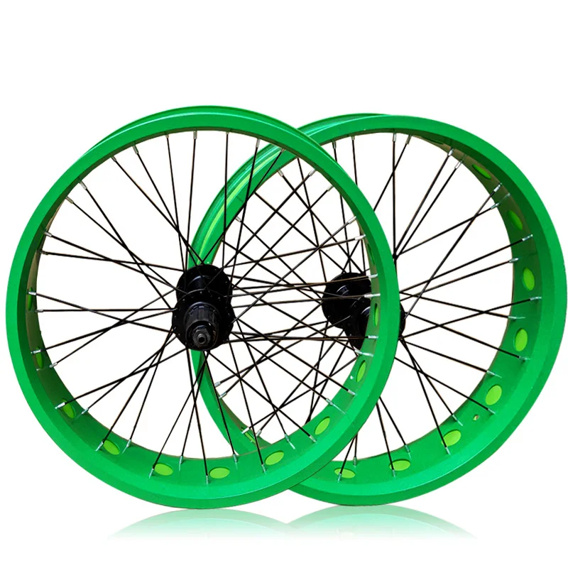 Kalosse 135/190MM Bearings Hubs  20 Inches Children   Fat Bicycle Wheel   20*4.0 Inches   80MM  Beach  bike wheels