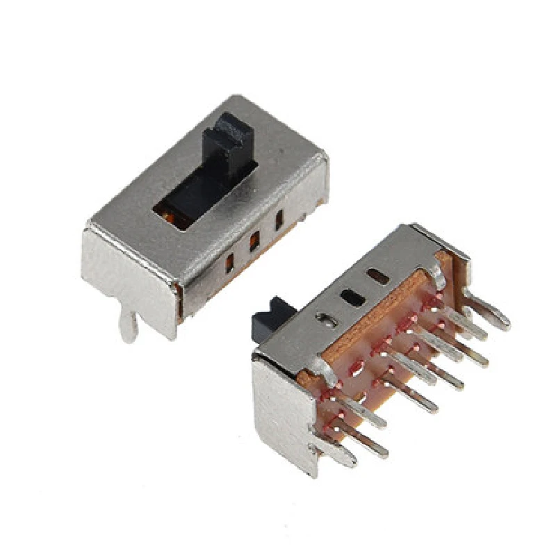 مفتاح انزلاق تبديل جانبي ، مفاتيح صغيرة للمقاطعة ، SS23D07 ، 8Pin ، 10