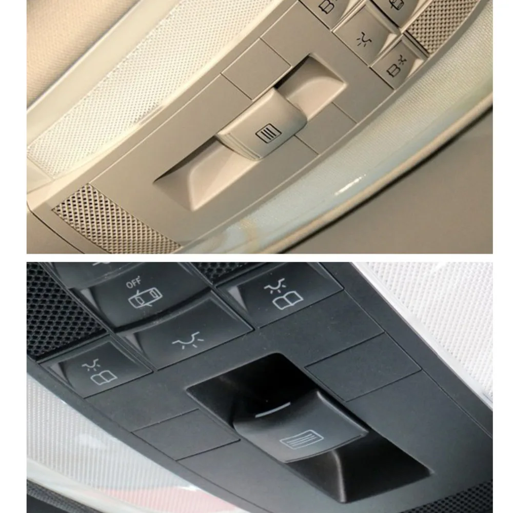 Car Sunroof Window Switch Button Cover Plastic 3 Color For Mercedes Benz S Class W221 2006-2013
