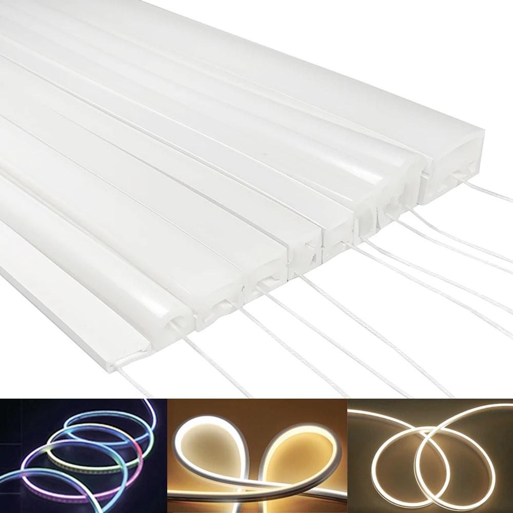 SK6812 RGBW LED Neon Rope Tube WS2811 WS2812B WS2815 IP67 Waterproof Silica Gel Flexible Strip Light Soft Tube For Home Decor