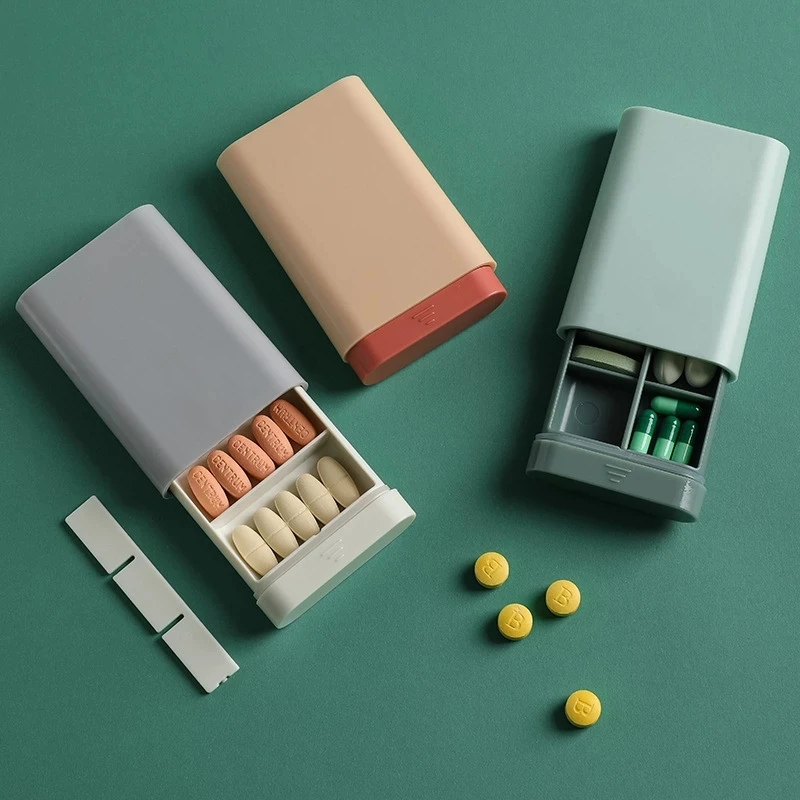 Fashion Portable Nordic Style Pill Box Tablet Pillbox Dispenser Medicine Boxes Dispensing Medical Kit Organizer Travel Pill Case