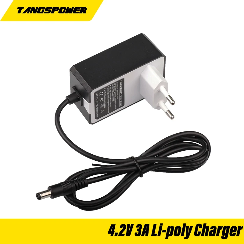 4.2V 3A 18650 Lithium Battery Portable Wall Charger 4.2V 3.7V 3.6V 18650 Lithium Battery Charger DC 5.5*2.1mm Connector