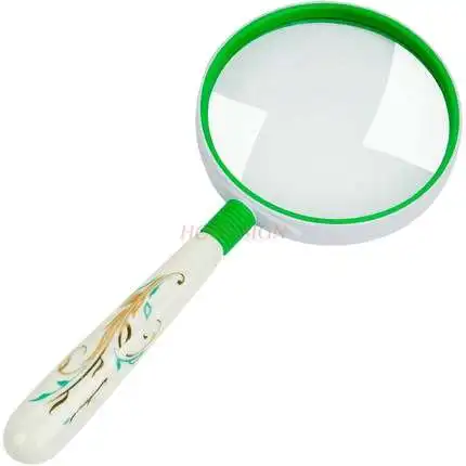 Magnifying glass handheld elderly reading student reading mobile phone repair portable clear stamp coin identification