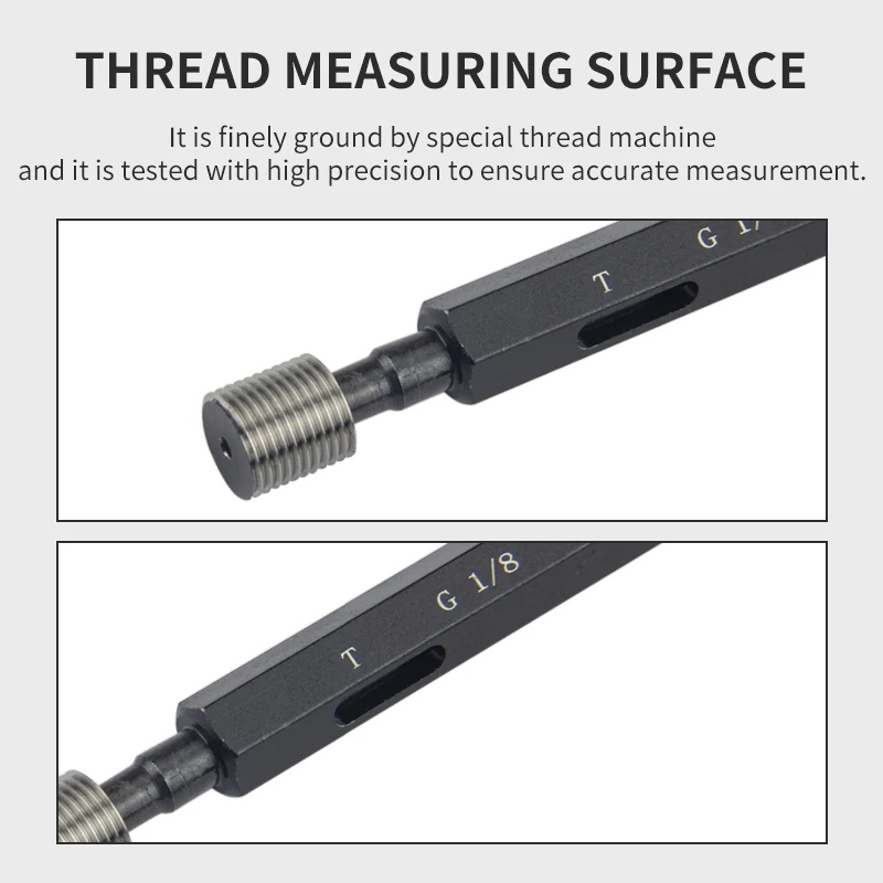 M6 G1 RC3/8 G1/2 G1/4 G1/8 G3/4 NPT3Metric Thread 60° thread Plug gauge/Ring gauge Screw Gage Fine Pitch Thread Test Tool