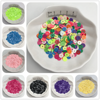 10g Solid Color 4mm 6mm Flat PVC Sequins Glitter Paillettes For Clothes,Hat,Shoes.Kids DIY.Crafts Handmade Accessory Wholesale