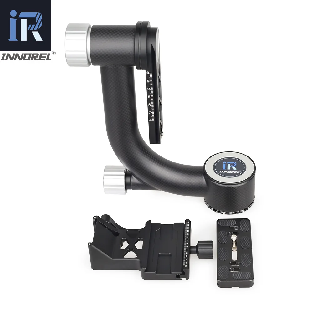 INNOREL CH5 Tripod Head QR Plate Carbon Fiber Gimbal for Telephoto Lens 720°Rotation High Precision CNC