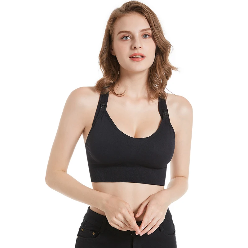Emotion Mom Women Maternity Sport Wear Breastfeeding Bras Postpartum Nursing Bra Lady Pregnant Milk Feeding Clothes - Image 4