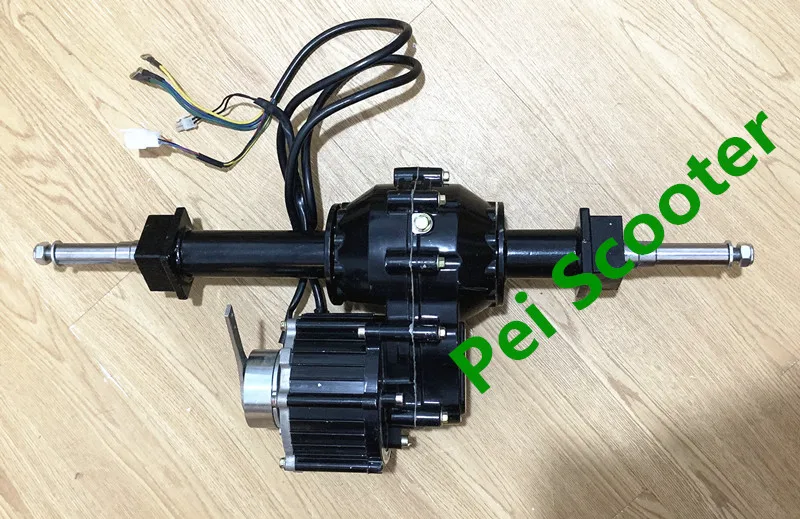 500w brushless mobility scooter transaxle motor with electromagnetic brake,Rear axle differential motor PPSM40L-01