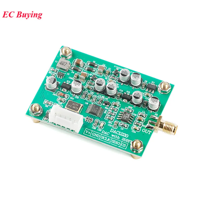 DAC1220 Digital-to-analog Conversion Data Acquisition Module DAC 20/16 Bit Adjustable Positive and Negative 10V Voltage Referenc