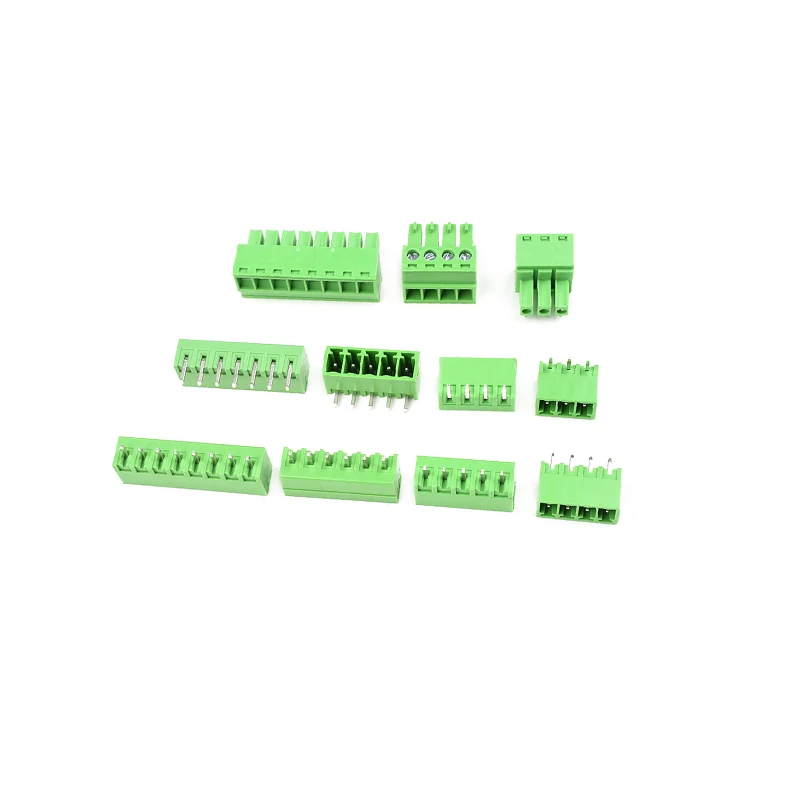 10 TEILE/LOS 5Pairs 15EDG 15EDGK 3,81 KF2EDG 2PIN-12PIN IGHT RECHTEN WINKEL/Gerade Schraube Terminal Block Anschluss BUCHSE 3,81 MM300V8A