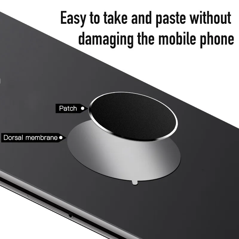 Metal Disk Plate Magnetic Car Phone Holder Universal Air Vent Mount Mobile Cellphone Stand GPS Support Magnet Iron Sheet image 3