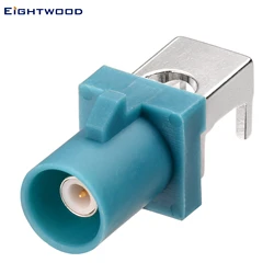 Eightwood Fakra Z Waterblue/5021 Neutral Coding Plug Male Pin End Launch PCB Mount RF Coaxial Connector for ​Satellite Radio