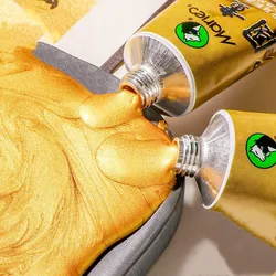 Golden Chinese painting paint DIY hand-painted calligraphy painting gold liquid painting special metal color paint single 32ml