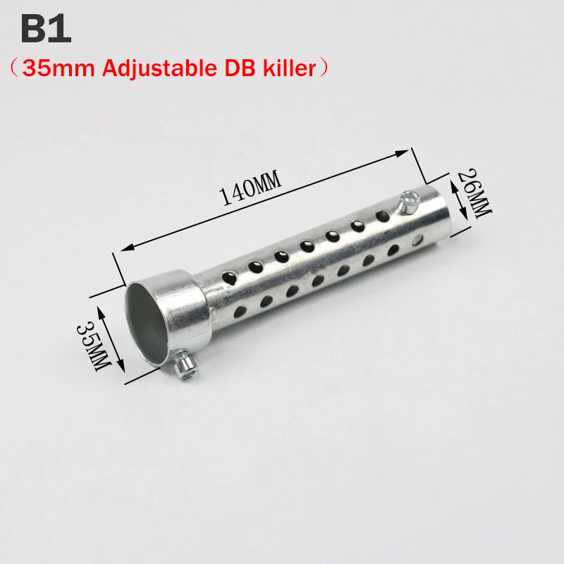 DB Killer Silencer Noise Sound Exhaust Adjustable Muffler Silencer 35mm/42mm/45mm/48mm/60mm