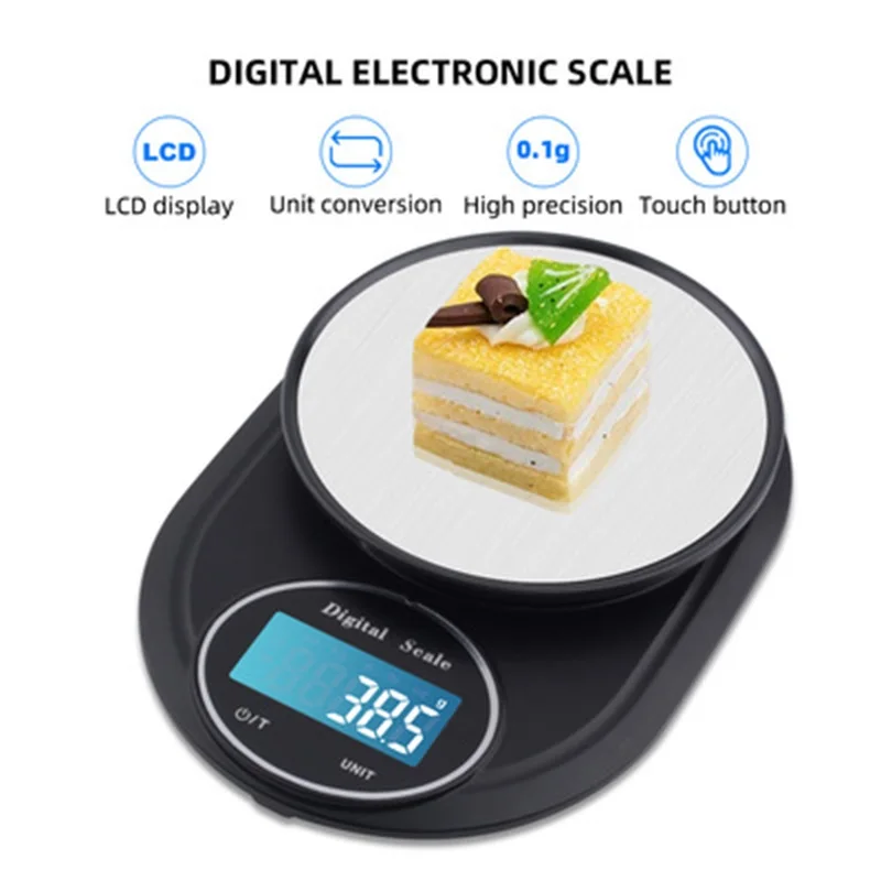 3kg 0.1 Gramera Digital Jewelry Pastry Kitchen Scales Electronic Tool Accessories Ubaking Cake Measuring Weight Balance Timemore