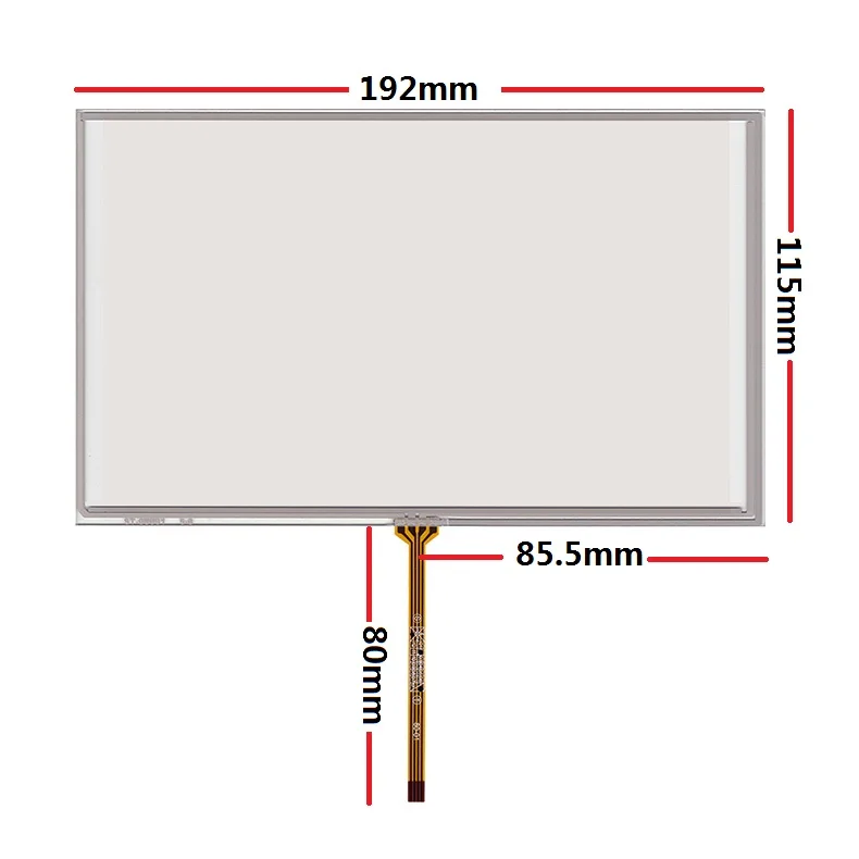 

New 8 inch touch screen 192*115mm applicable to the original handwritten screen car screen upgrade to touch the outer screen