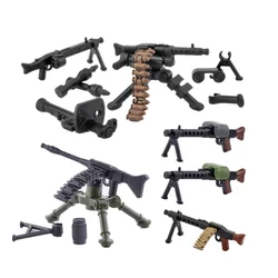 WWII German MG34 42 Machine Gun Building Blocks Military Soldier General RP54 Rocket Launcher Army Weapons Accessories Toys C241