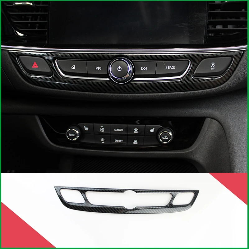 

Stainless steel interior Central Control Panel switch button frame Cover Trim car styling For Opel Insignia 2017 2018 2019