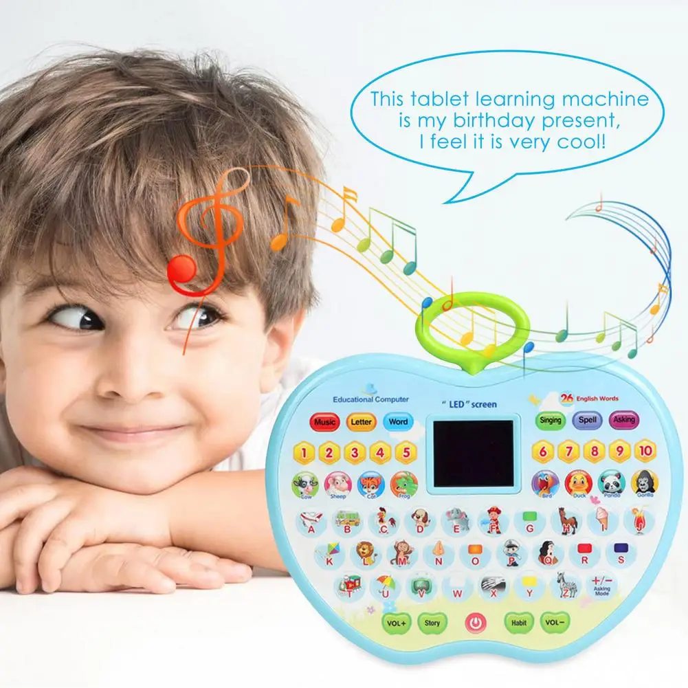 Elektronische Kinder Lernen Maschine Studie Tablet Laptop Musical Spielzeug Mit Led-bildschirm Kinder Frühen Pädagogisches Spielzeug Für Baby