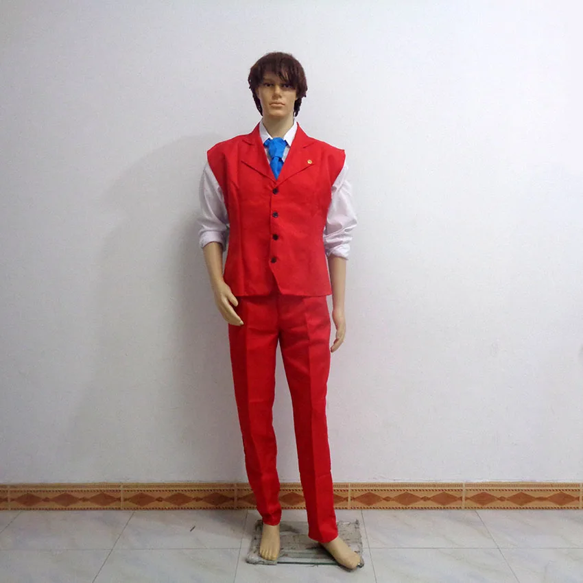 

Ace Attorney Apollo Justice Christmas Party Halloween Uniform Outfit Cosplay Costume Customize Any Size