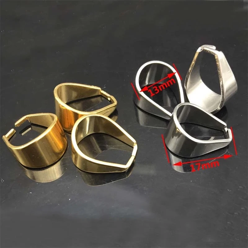 20pcs/lot  Stainless Steel Thick Gold/Silver Tone Pinch Clips Bail Connectors DIY For Jewelry Accessories Marketing Findings