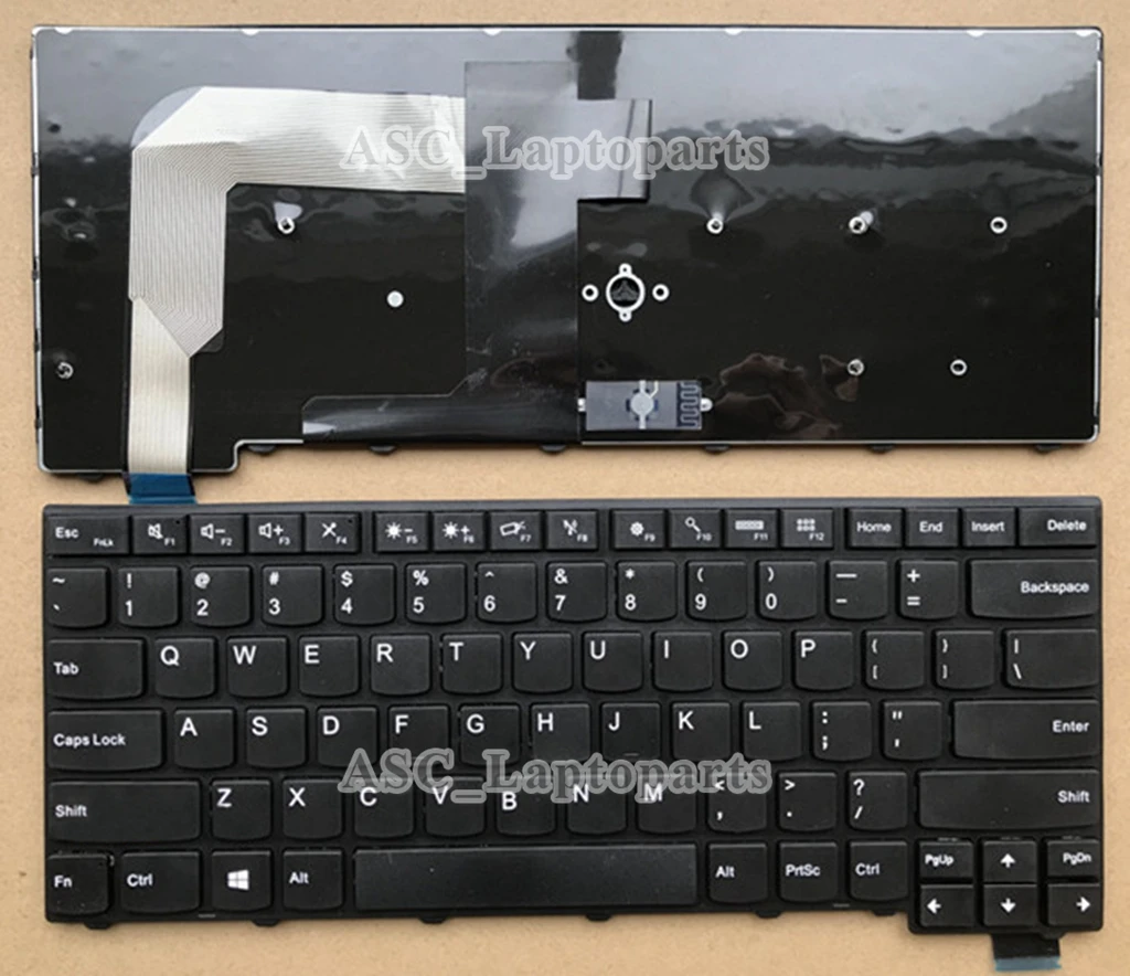 Nuova tastiera US QWERTY per Lenovo Thinkpad T460S T470S 01EN600 01YR046 cornice nera nera, retroilluminata, puntatore