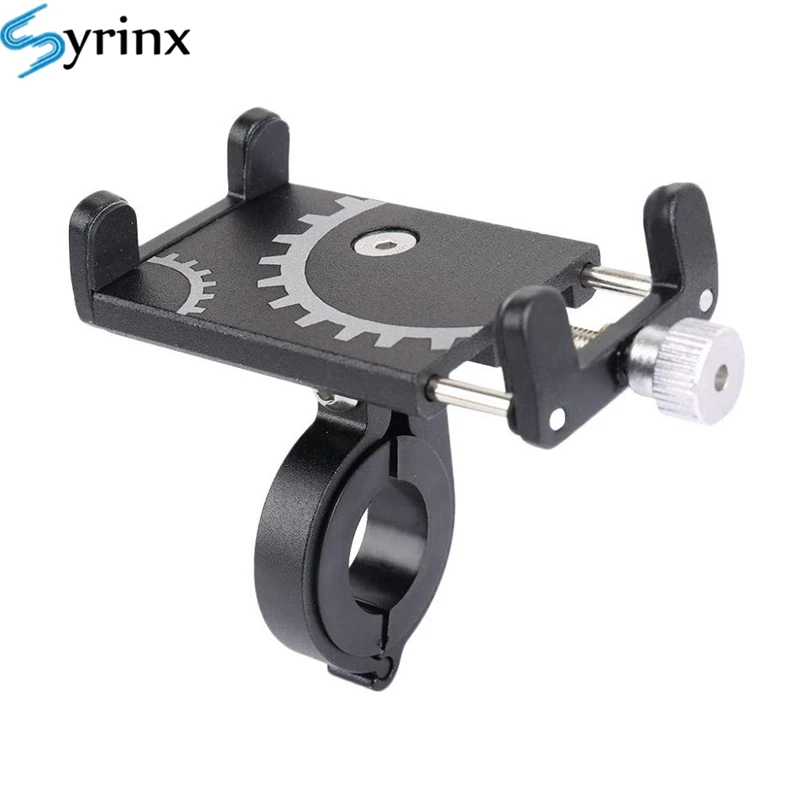 2022 Metal Bicycle Phone Holder Bike Motorcycle Handlebar Clip Stand For iPhone X 11 8 7 Mount Cell Phone Holder Bracket Support