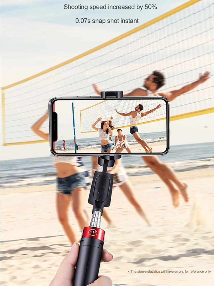 Mini trípode inalámbrico 3 en 1, Bluetooth Selfie Stick plegable, extensible con Control remoto para teléfono, varilla de artefacto con temporizador automático