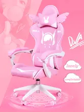 Pink Cartoon Girl Gaming Office Chair #4