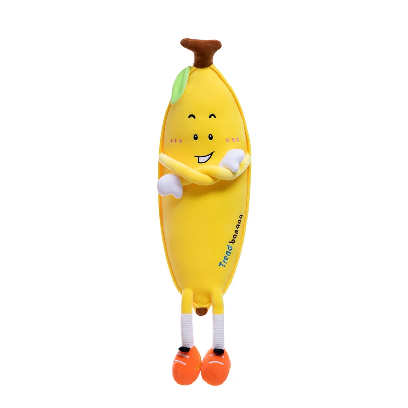 Oreiller banane en peluche 80-130CM, Fruit mignon, oreiller de canapé en peluche, cadeau d'anniversaire pour enfants