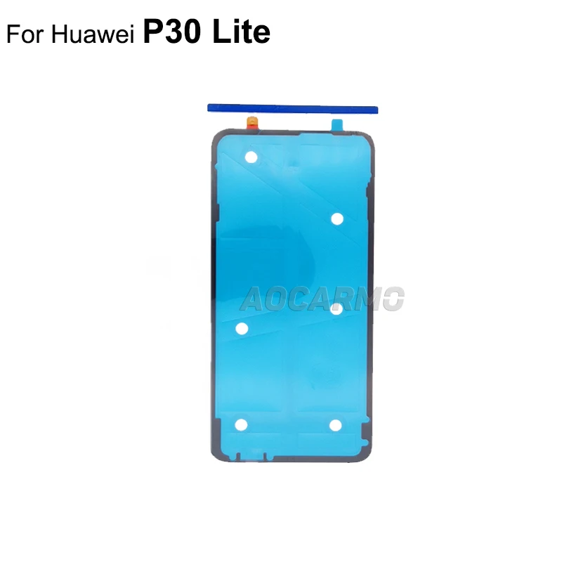 Aocarmo For Huawei P30 / P30 Lite / P30 Pro  / Nova 4e Back Battery Cover Adhesive Rear Door Frame Glue Tape Sticker Replacement