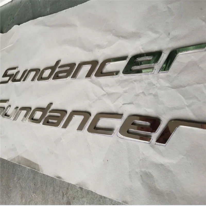 Factory Outlet 2mm thick solid brushed mirror polished stainless steel letters, laser cut metal letters for decoration