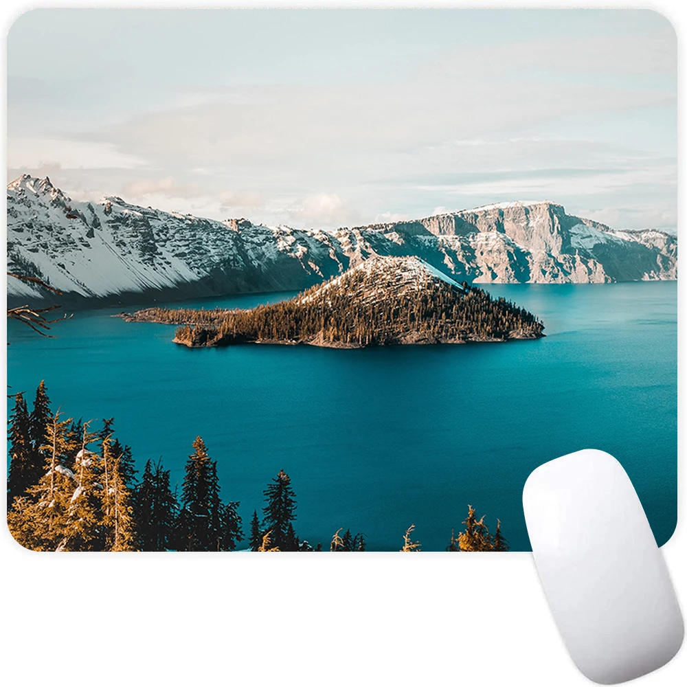

Small Gaming Mouse Pad Computer Mousepad PC Gamer Mouse Mat Laptop Mausepad Nature Landscape Mouse Carpet Keyboard Mat Desk Pad