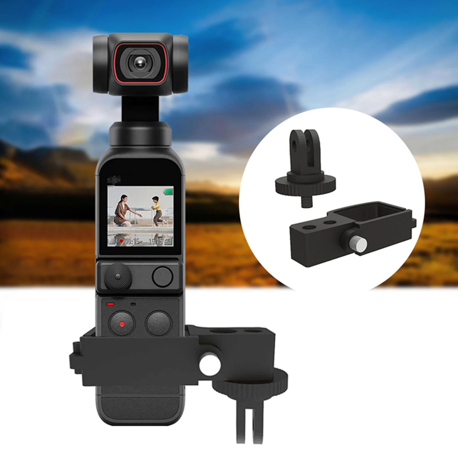 SUNNYLIFE Multifunctional Expansion Adapter Module for DJI OSMO POCKET 2 Quick-release Adapter Handheld Gimbal Camera Accessorie