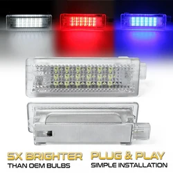 2Pc LED Under Door Interior Courtesy Footwell Light Luggage Trunk Glove Box Lamps For BMW M3 E90 E91 E92 E93 F30 F31 F34 F35 F80