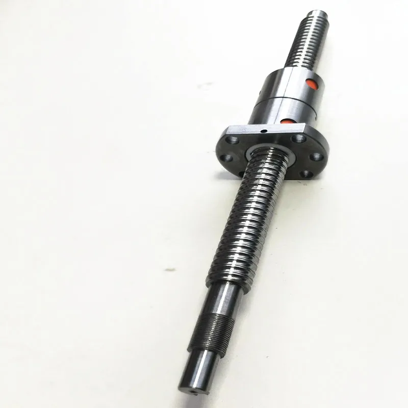 DFU2505 Ballscrew any length L200/300/400/500/600/700/800/900mm- end machining Ballscrews for BKBF20 +a double nut  1 set  cnc