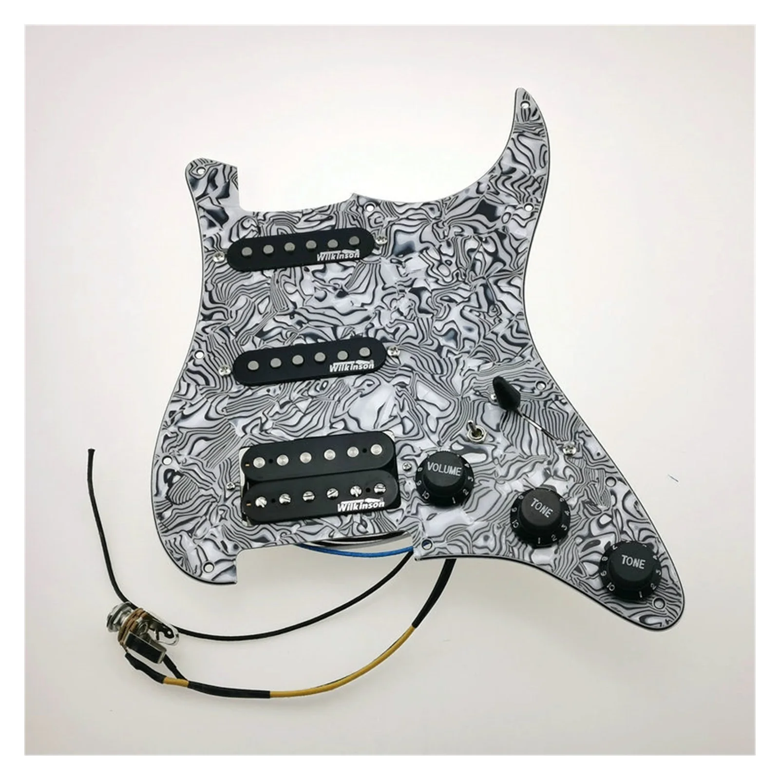 

Electric Guitar Pickups Wilkinson SSH Alnico5 Style 7-Way Type Fully Loaded Pickguard For ST