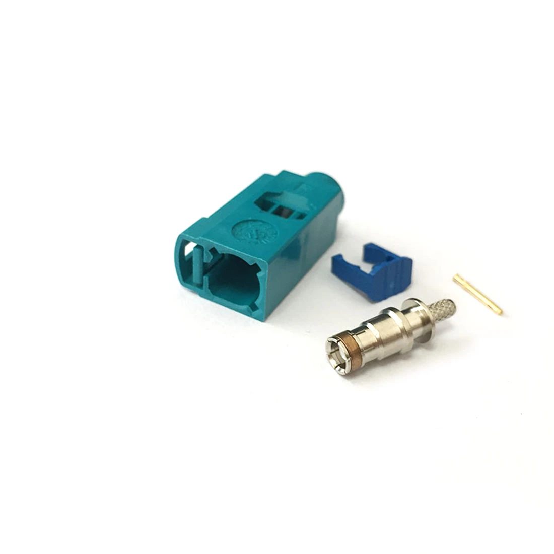 1pc RF Fakra Z Female 5021 Connector Water Blue SMB Crimp For RG316 RG174 LMR100 Cable For Neutral Coding